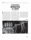 Research paper thumbnail of El documental interactivo en la EICTV