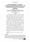 Research paper thumbnail of From Dramaturgy to Curation: A Village Spatial Planning Strategy for The Pasa Harau Festival in West Sumatra, Indonesia