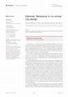 Research paper thumbnail of Editorial: Metaverse in co-virtual city design