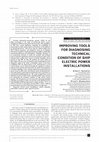 Research paper thumbnail of Improving tools for diagnosing technical condition of ship electric power installations