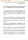 Research paper thumbnail of The harmonization of domestic and international human rights standards on criminalization of rape