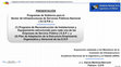 Research paper thumbnail of Programas de Gobierno para el Sector de Infraestructuras de Servicios Públicos Nacional [ S.I.S.P.N. ]