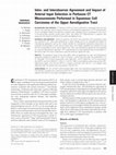 Research paper thumbnail of Intra- and Interobserver Agreement and Impact of Arterial Input Selection in Perfusion CT Measurements Performed in Squamous Cell Carcinoma of the Upper Aerodigestive Tract