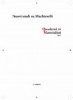 Research paper thumbnail of Teoria della storia come «arte». Il riscontro nei Ghiribizzi al Soderino di Niccolò Machiavelli, «Quaderni Materialisti», 16, 2017, pp. 37-51