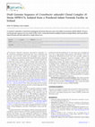 Research paper thumbnail of Draft Genome Sequence of Cronobacter sakazakii Clonal Complex 45 Strain HPB5174, Isolated from a Powdered Infant Formula Facility in Ireland