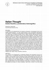 Research paper thumbnail of Italian Thought: Ámbito filosófico y problemática historiográfica, «Tiempo Devorado», 3, 2017, pp. 509-530