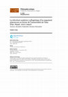 Research paper thumbnail of La réécriture analytico-syllogistique d’un argument platonicien en faveur de l’immortalité de l’âme (Plat. Phaedr. 245c5-246a2)