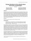 Research paper thumbnail of Paying Attention to News Briefs about Innovative Technologies