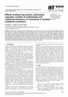 Research paper thumbnail of Effects of phase leg reactor, submodule capacitor, number of submodules and switching frequency on harmonics in modular multilevel converters