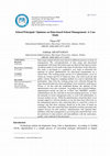 Research paper thumbnail of School Principals' Opinions on Data-based School Management: A Case Study