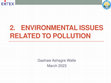 Research paper thumbnail of Env issues related to pollution