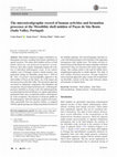 Research paper thumbnail of The microstratigraphic record of human activities and formation processes at the Mesolithic shell midden of Poças de São Bento (Sado Valley, Portugal)