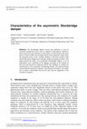 Research paper thumbnail of Characteristics of the asymmetric Stockbridge damper