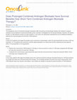 Research paper thumbnail of Does prolonged combined androgen blockade have survival benefits over short-term combined androgen blockade therapy?