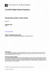 Research paper thumbnail of Fracture toughness comparison of three test methods with four dental porcelains