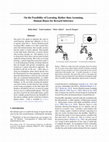 Research paper thumbnail of On the Feasibility of Learning, Rather than Assuming, Human Biases for Reward Inference