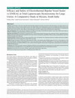 Research paper thumbnail of Efficacy and Safety of Electrothermal Bipolar Vessel Sealer vs ENSEAL in Total Laparoscopic Hysterectomy for Large Uterus: A Comparative Study in Mysuru, South India