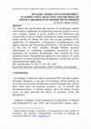 Research paper thumbnail of Dynamic Models in Econometrics: Classification, Selection and the Role of Stock Variables in Economic Development