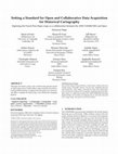 Research paper thumbnail of Setting a standard for open and collaborative data acquisition for historical cartography