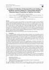 Research paper thumbnail of An Analysis of Utilization of Educational Research Findings for Qualitative Decision Making for Undergraduate Business Education Degree Programme in Nigerian Universities