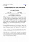 Research paper thumbnail of Developing Entrepreneurial Skills through Business Education Programme to Curb Youth Restiveness for Sustainable Niger Delta Development