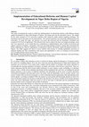 Research paper thumbnail of Implementation of Educational Reforms and Human Capital Development in Niger Delta Region of Nigeria