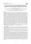 Research paper thumbnail of Needs Assessment Survey of Communities in Andoni and Opobo/Nkoro Local Government Areas in Rivers State, Nigeria