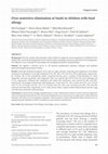 Research paper thumbnail of Over restrictive elimination of foods in children with food allergy