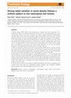 Research paper thumbnail of Strong radial variation in wood density follows a uniform pattern in two neotropical rain forests