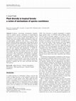 Research paper thumbnail of Plant diversity in tropical forests: a review of mechanisms of species coexistence