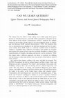 Research paper thumbnail of The path that should never end: Queer theories at the intersections (mis titled as Can We Learn Queerly?: Queer Theory and Social Justice Pedagogies. Part 2)