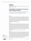 Research paper thumbnail of Convivencia: A Solution to the Halal/ Pork Tension in Spain?