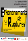 Research paper thumbnail of Quand la démolition marque une rupture... Session du 147e Congrès national des Sociétés historiques et scientifiques (Congrès du CTHS), "Effondrements et ruptures", Toulouse, 23-26 mai 2023 (dir. Guy Lambert et Valérie Nègre)