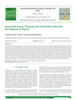 Research paper thumbnail of Renewable Energy Financing and Sustainable Industrial Development in Nigeria