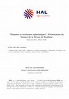 Research paper thumbnail of Disputes et territoires épistémiques", Présentation du Dossier de la Revue de Synthèse