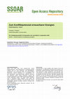 Research paper thumbnail of Zum Konfliktpotenzial erneuerbarer Energien