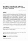 Research paper thumbnail of Plano Estadual de Educação do Paraná: 
desmonte da coordenação federativa e fragilidade 
da interface socioestatal