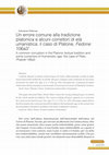 Research paper thumbnail of Un errore comune alla tradizione platonica e alcuni correttori di età umanistica: il caso di Platone, Fedone 106a3