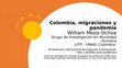 Research paper thumbnail of Colombia, migraciones y pandemia