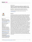 Research paper thumbnail of Inputs for optimizing selection platform for milk production traits of dairy Sahiwal cattle