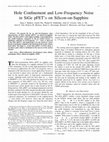 Research paper thumbnail of Hole confinement and low-frequency noise in SiGe pFETs on silicon-on-sapphire