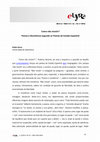 Research paper thumbnail of «Como não resistir? Poesia e Resistência segundo os Poetas do Estado Espanhol», eLyra, 1, 3/2013, pp. 95-97.