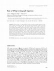 Research paper thumbnail of Role of IFN-g in Allograft Rejection