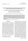 Research paper thumbnail of Analysis of the Physical, Mechanical, and Magnetic Properties of Hard Magnetic Composite Materials NdFeB Made Using Bakelite Polymers