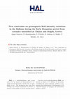 Research paper thumbnail of New constraints on geomagnetic field intensity variations in the Balkans during the Early Byzantine period from ceramics unearthed at Thasos and Delphi, Greece