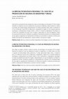 Research paper thumbnail of LA BRECHA TECNOLÓGICA REGIONAL Y EL CASO DE LA PRODUCCIÓN DE VACUNAS EN ARGENTINA Y BRASIL