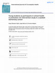 Research paper thumbnail of Young students as participants in school health in promotion: An intervention study in a swedish elementary school