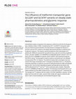 Research paper thumbnail of The influence of metformin transporter gene SLC22A1 and SLC47A1 variants on steady-state pharmacokinetics and glycemic response