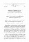 Research paper thumbnail of Geografia i skala glokalna – przemiana generacyjna