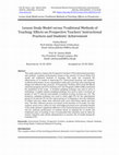 Research paper thumbnail of Lesson Study Model versus Traditional Methods of Teaching: Effects on Prospective Teachers’ Instructional Practices and Students’ Achievement